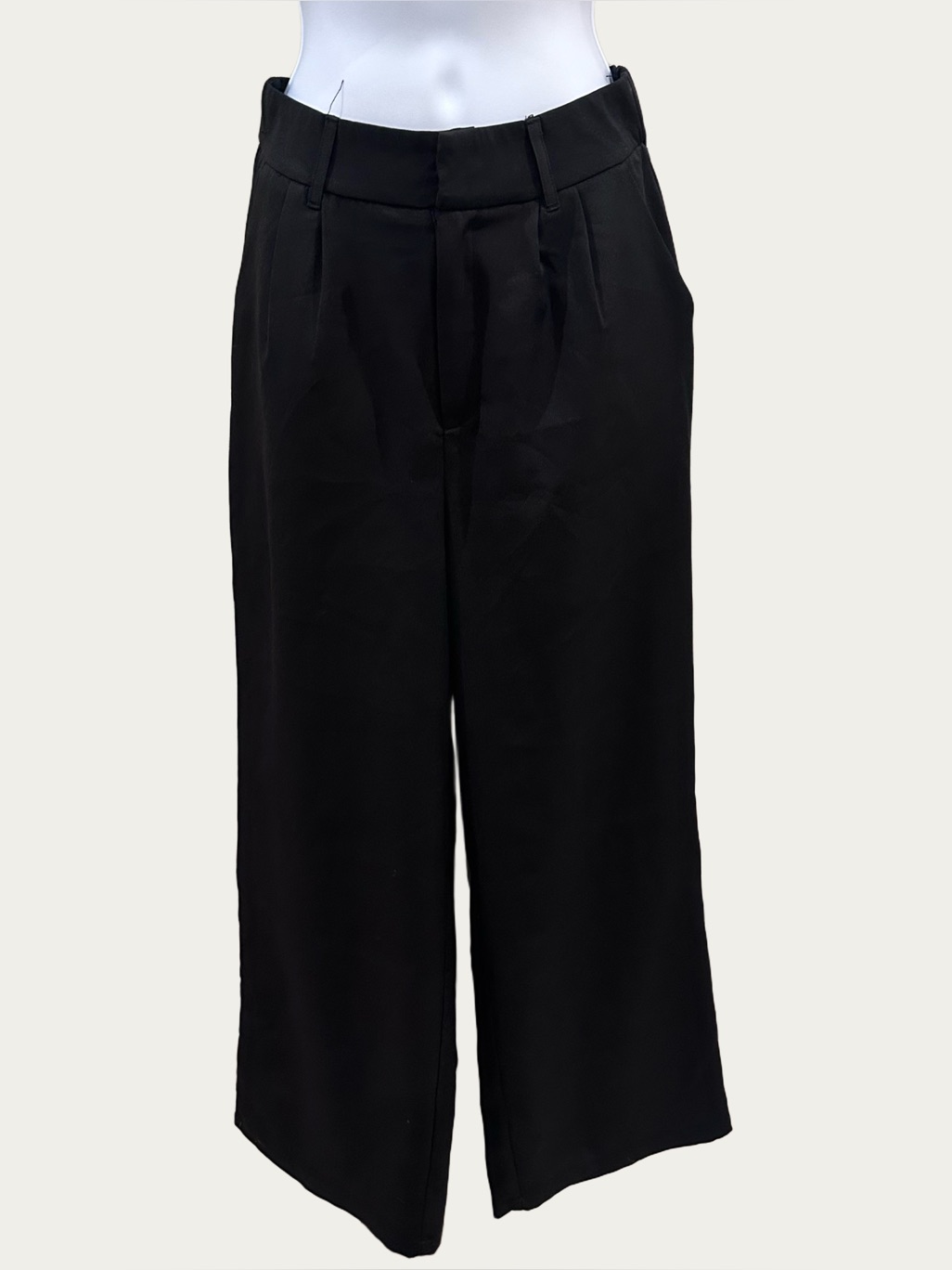 Milk & Honey Black Wide-Leg Pants Elegant Small